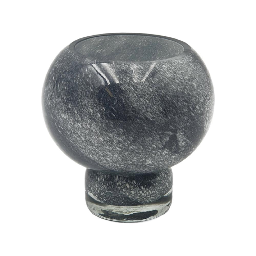 eight mood Limbo Candle Holder dia10xH10cm White/Black