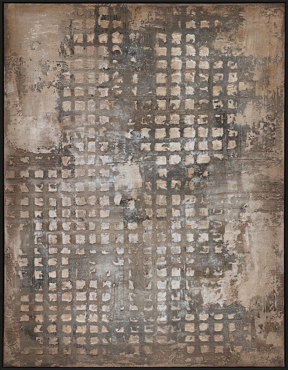 eight mood Loom Painting Framed poster Poster H120xW90xD3 8cm Rusty (Rost)/Russet