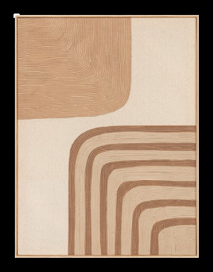 eight mood Mae Painting Framed poster Poster H80xW60xD3 8cm Brown/Sand