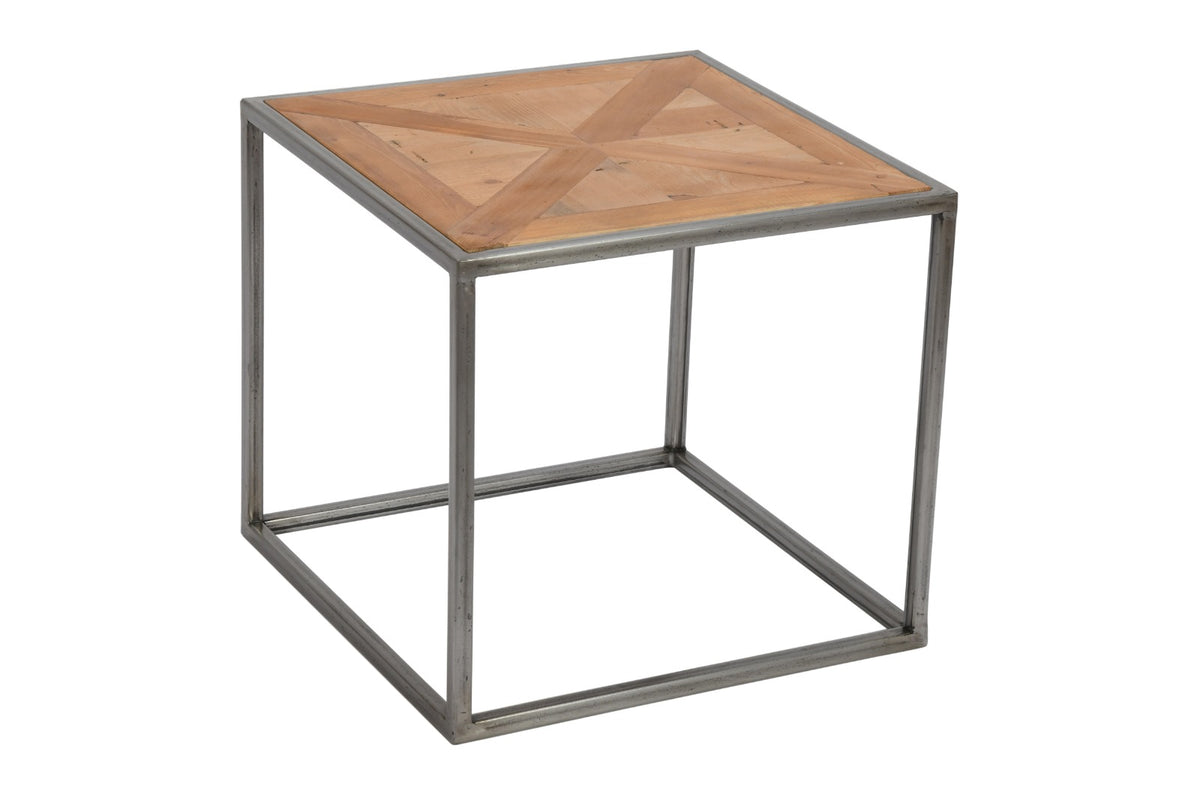 eight mood Maison Square Side Table W55xD55xH50cm Solid Pine Parquet