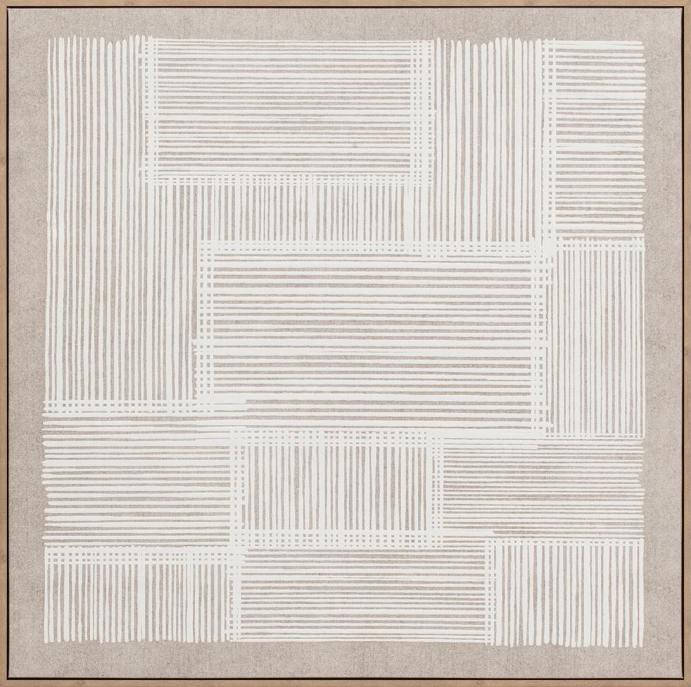 eight mood Peace Painting Framed poster Poster H90xW90xD3 8cm White/White Washed