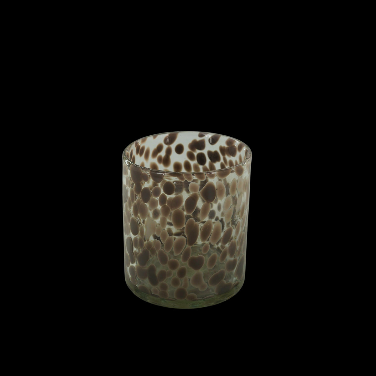 eight mood Quis Candle holder dia12xH14cm White/Dark grey