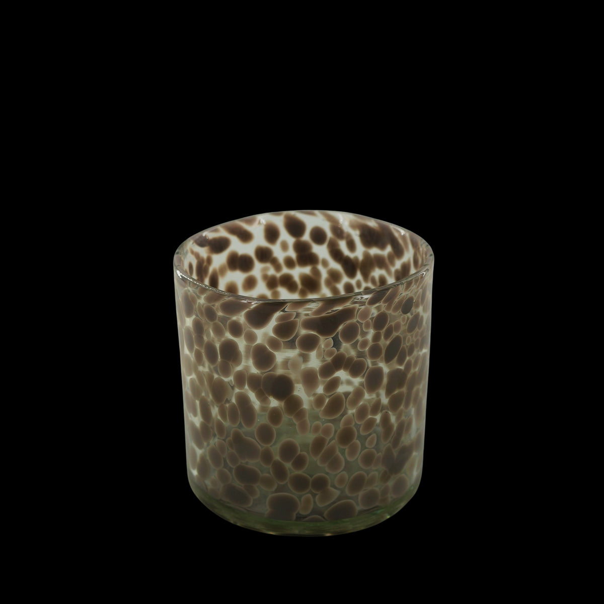 eight mood Quis Candle holder dia14 5xH14 5cm White/Dark grey