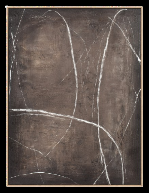 eight mood Rowan Painting Framed poster Poster H120xW90xD3 8cm Black/White