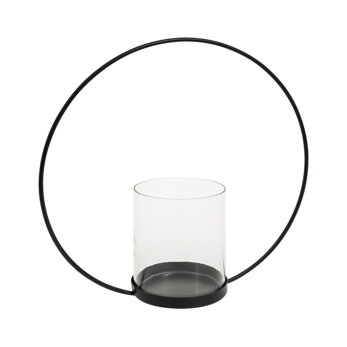 eight mood Sander Lantern H34.5xW34.5xD12 cm Raven/Clear