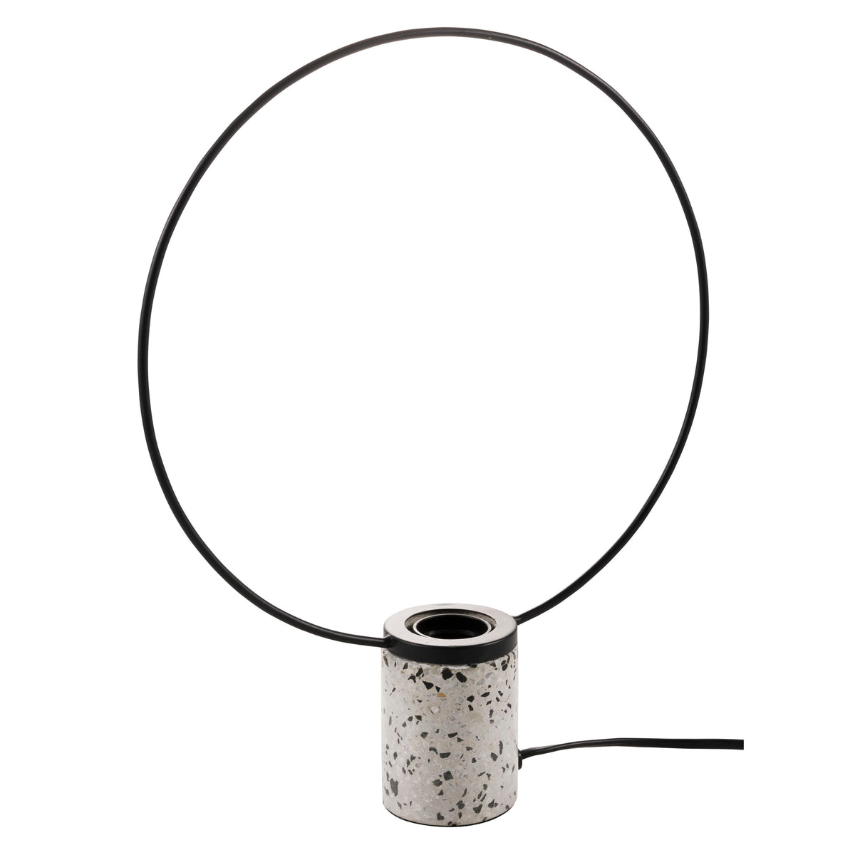 eight mood Sander Terrazzo Table Lamp H39.5xW30xD7cm Light Grey/Black