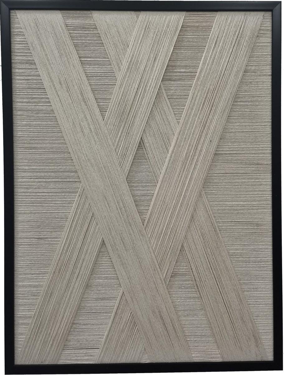 eight mood Skyline Thread Art L60xH80cm Off White/Antique White