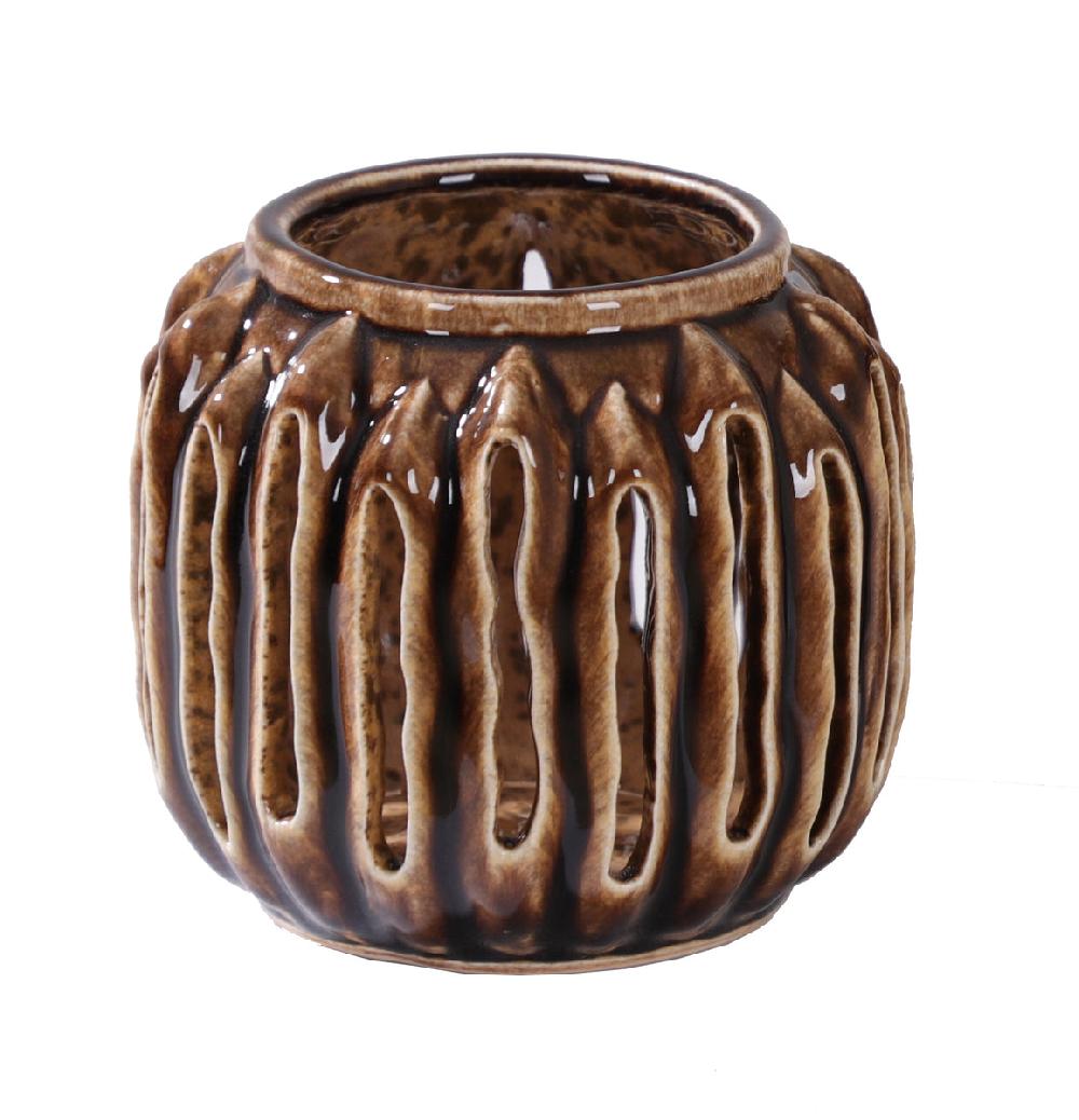eight mood Thorn Lantern dia15 5xH14xW15 5cm Dark Brown (mörkbrun)/Cocoa Brown
