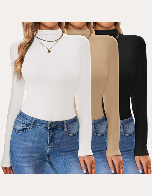 Ekouaer 3 Pack Turtleneck Thermal Undershirts (US Only)