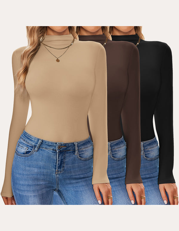 Ekouaer 3 Pack Turtleneck Thermal Undershirts (US Only)
