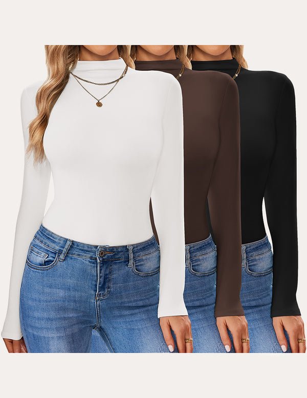 Ekouaer 3 Pack Turtleneck Thermal Undershirts (US Only)