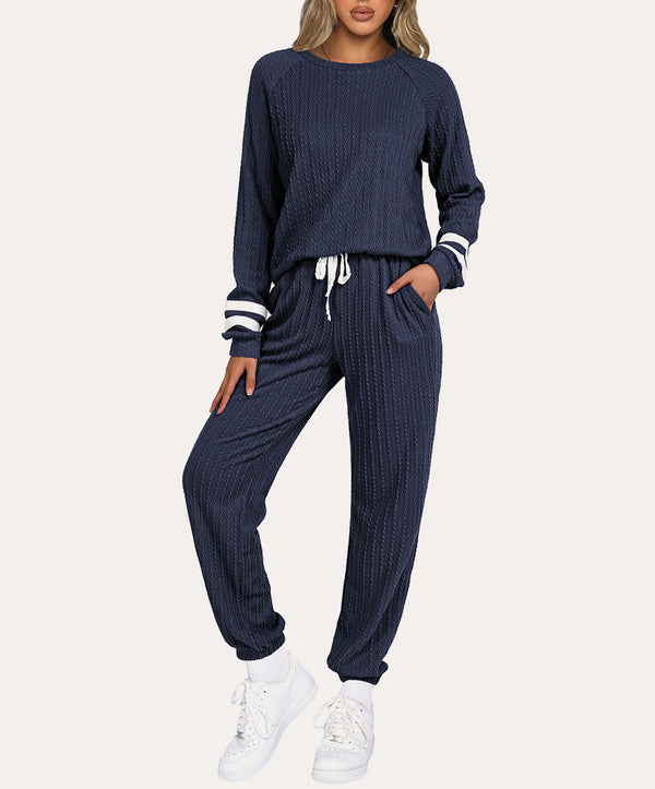 ekouaer Comfort Fit Ribbed Knit Lounge Sets (US Only)