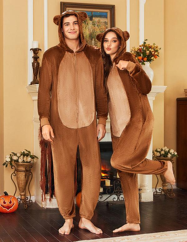 Ekouaer Comfy Unisex Flannel Onesie Pajamas (US Only)