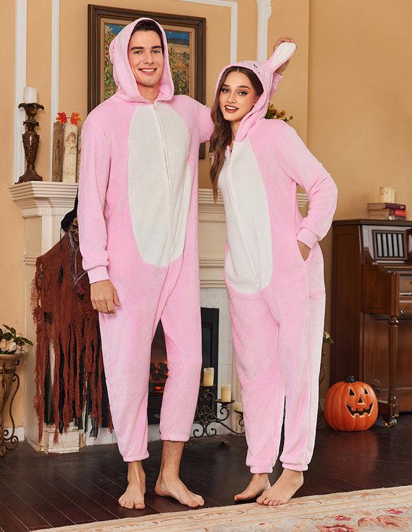 Ekouaer Comfy Unisex Flannel Onesie Pajamas (US Only)