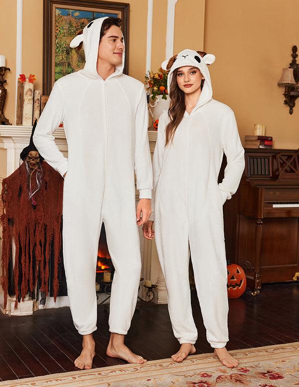 Ekouaer Comfy Unisex Flannel Onesie Pajamas (US Only)