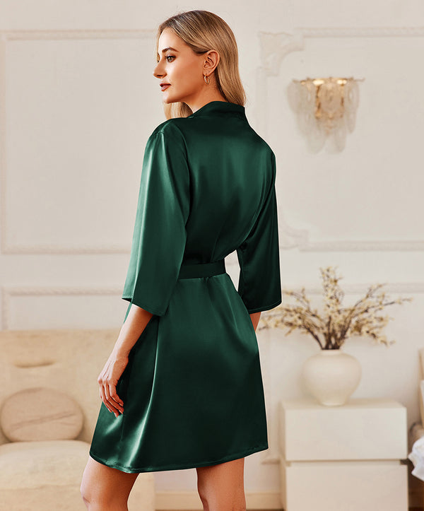 Ekouaer 2 Pack Classic Satin Robe (US Only)