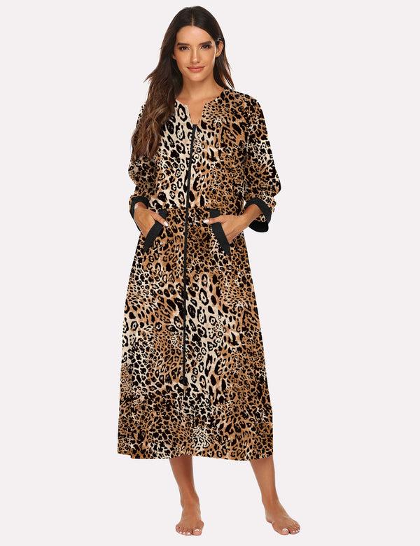 Ekouaer Ekouaer 3/4 Sleeves Long Robe Nightgowns (US Only)