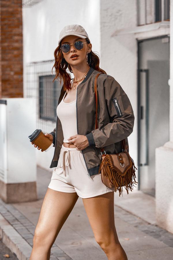 Ekouaer Ekouaer 4 Piece Elastic Casual Pajama Set (US Only)