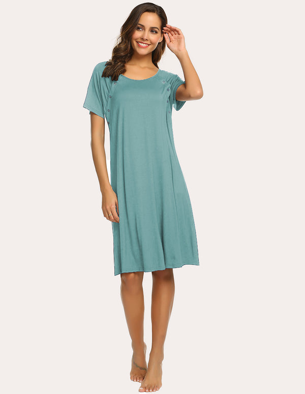 Ekouaer Ekouaer Breastfeeding Maternity Nightdress (US Only)