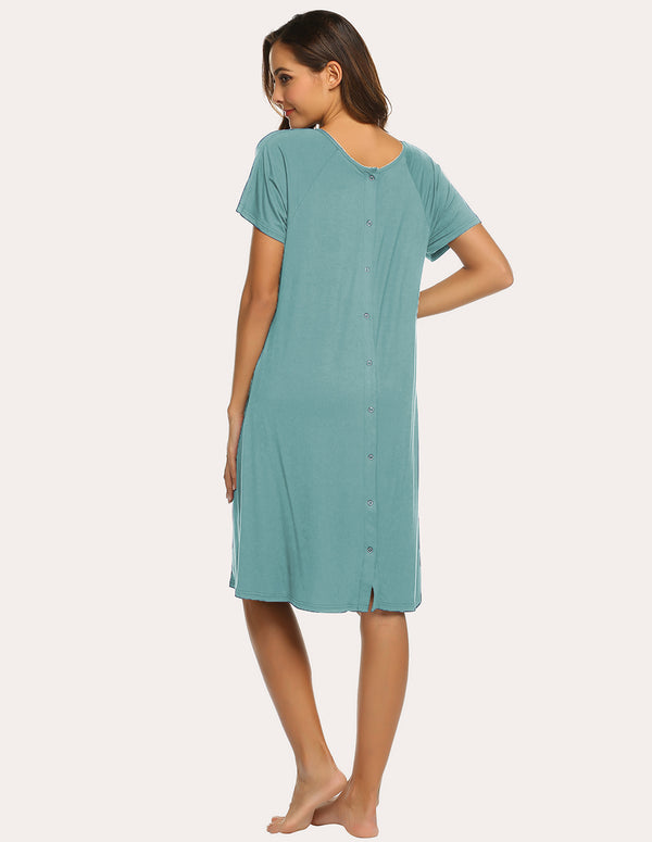 Ekouaer Ekouaer Breastfeeding Maternity Nightdress (US Only)