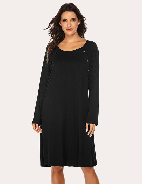 ekouaer Ekouaer Breastfeeding Maternity Nightdress (US Only)