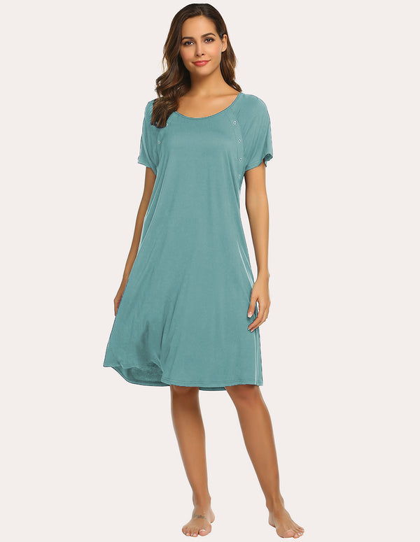 ekouaer Ekouaer Breastfeeding Maternity Nightdress (US Only)