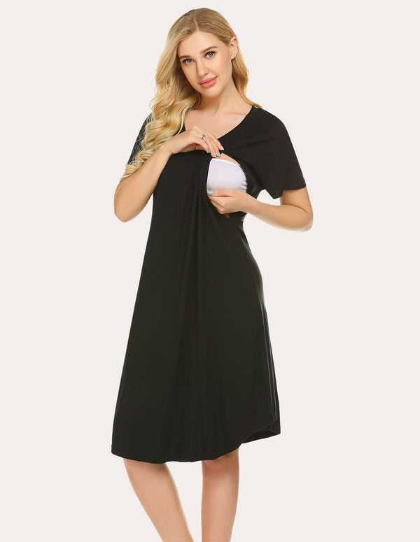 Ekouaer Ekouaer Breastfeeding Nightdress Nursing Nightgown (US Only)