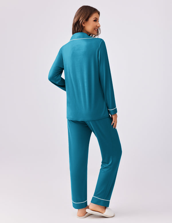 Ekouaer Classic Button Down Pajama Sets (US Only)