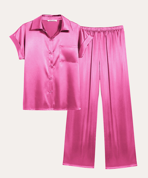 Ekouaer Classic Satin Silky Pajama Set (US Only)