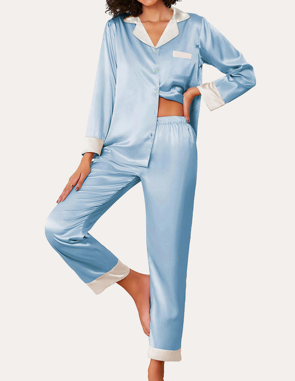 Ekouaer Comfort Silk Satin Pajama Set (US Only)