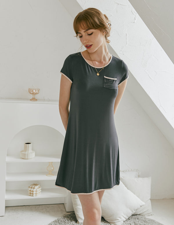 ekouaer Ekouaer Comfy Nightshirt Night Dress (US Only)
