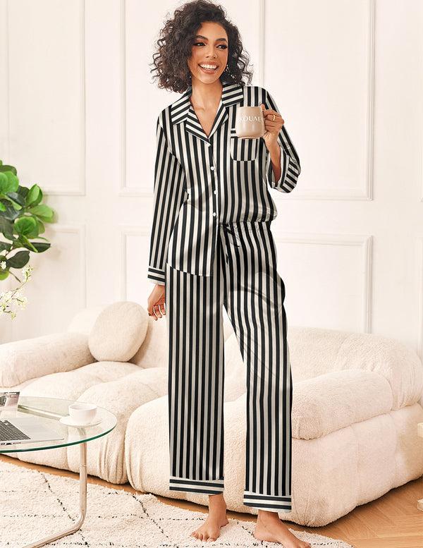 Ekouaer Comfy Silk Satin Pajama Set (US Only)