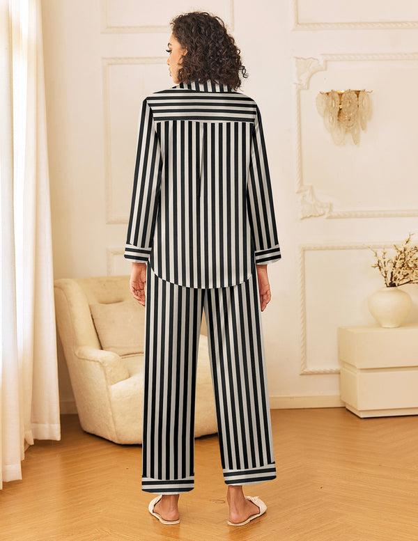 Ekouaer Comfy Silk Satin Pajama Set (US Only)