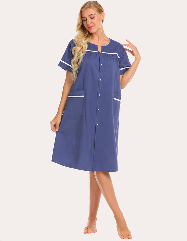 Ekouaer Ekouaer Cotton House Dress Nightgown (US Only)