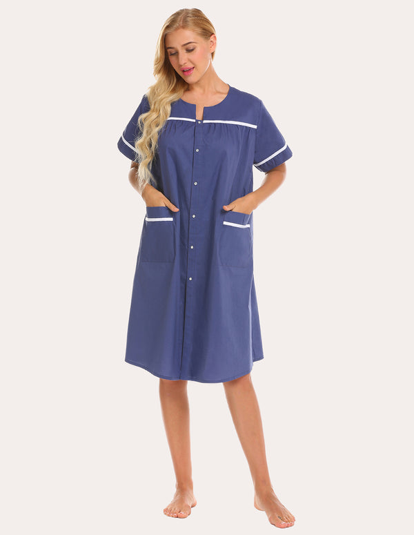 ekouaer Ekouaer Cotton House Dress Nightgown (US Only)