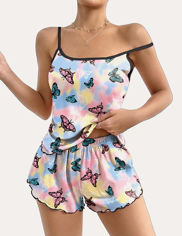 Ekouaer Cute Print Cami Pajama Sets (US Only)