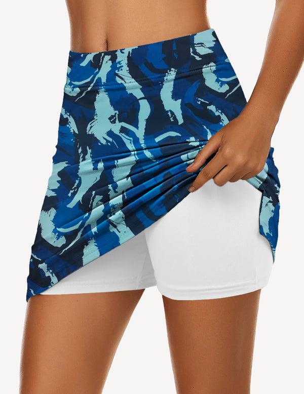 Ekouaer Ekouaer Double-Layered Shorts Skirt (US Only)