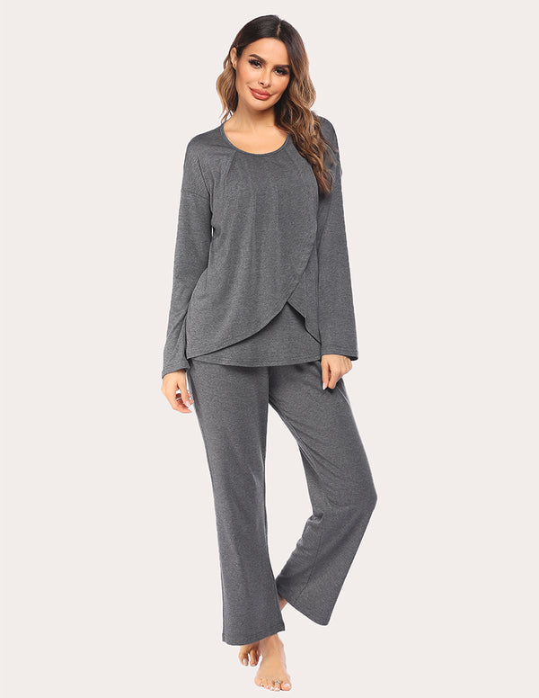 ekouaer Ekouaer Breast-feeding Pajamas Set (US Only)