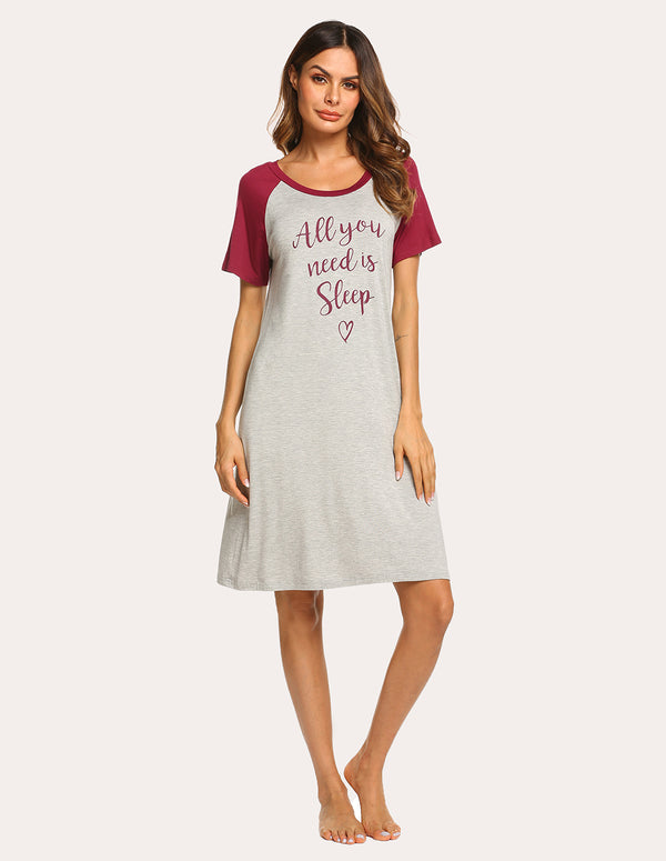 ekouaer Ekouaer Cartoon Print Nightdress (US Only)