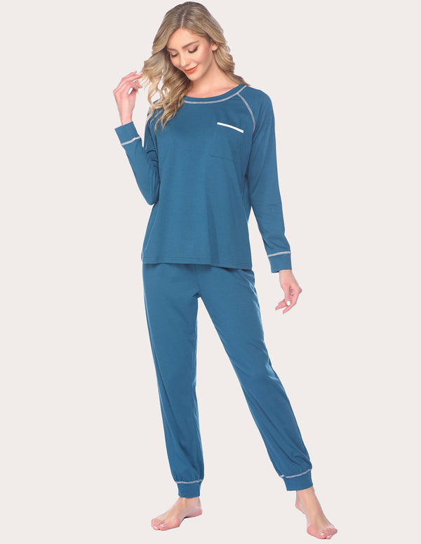 Ekouaer Ekouaer Classic Cotton Pajama Set (US Only)