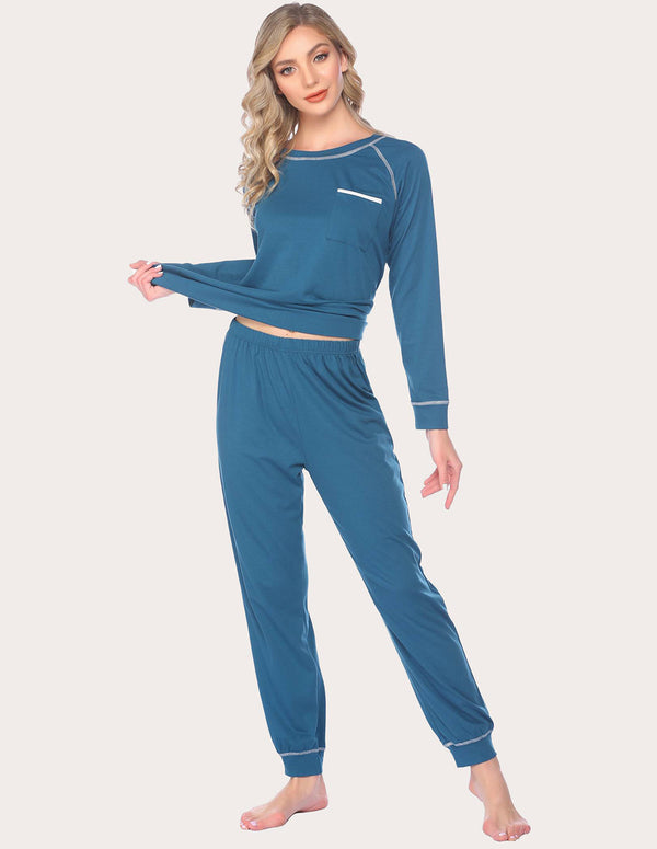 Ekouaer Ekouaer Classic Cotton Pajama Set (US Only)