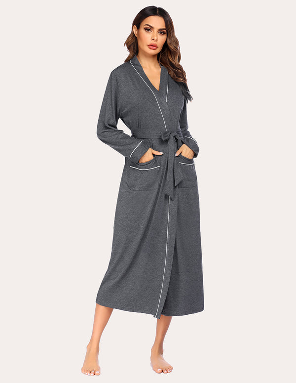 Ekouaer Ekouaer Classic Robes With Belt (US Only)