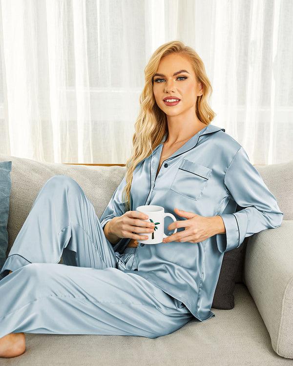 Ekouaer Ekouaer Classic Satin Pajama Set (US Only)