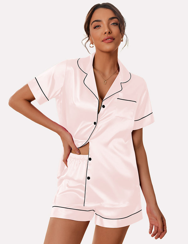 ekouaer Ekouaer Classic Satin Pajamas Set (US Only)
