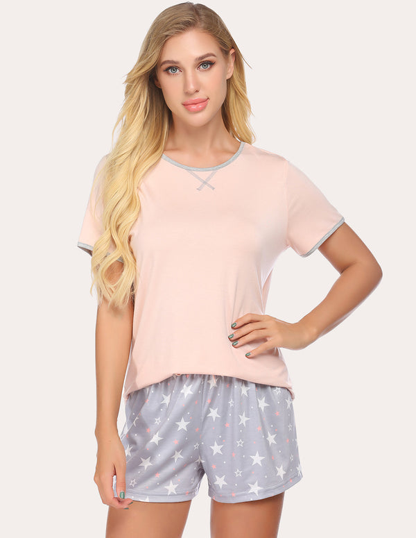 Ekouaer Ekouaer Cool Top+Shorts Pajama Set (US Only)