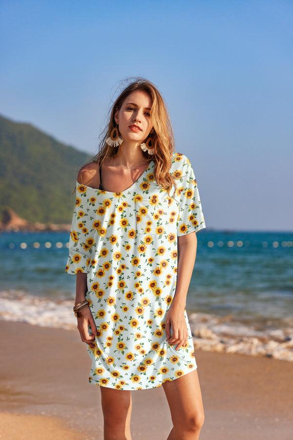 Ekouaer Ekouaer Cotton V-Neck Nightgown (US Only)