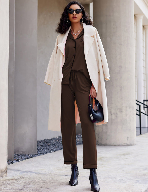 Ekouaer Ekouaer Cozy 2 Piece Pajama Set (US Only)