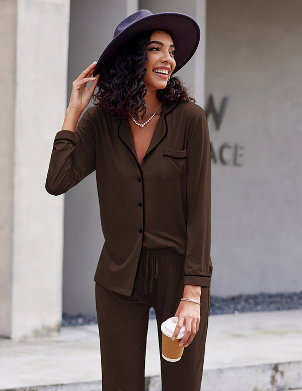 Ekouaer Ekouaer Cozy 2 Piece Pajama Set (US Only)