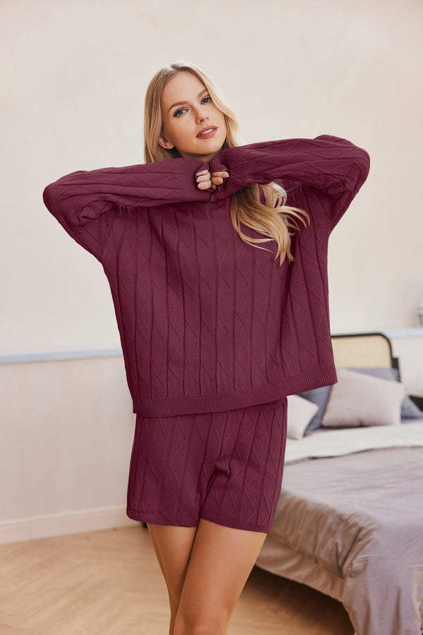 Ekouaer Ekouaer Cozy Knit Sweatsuit Sets (US Only)