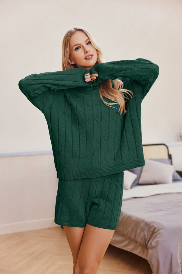 Ekouaer Ekouaer Cozy Knit Sweatsuit Sets (US Only)